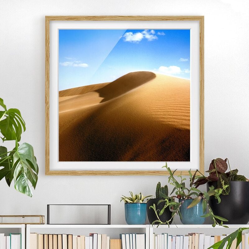 

Póster enmarcado - Fantastic Dune Dimensión LxA: 50cm x 50cm, Marco: Roble