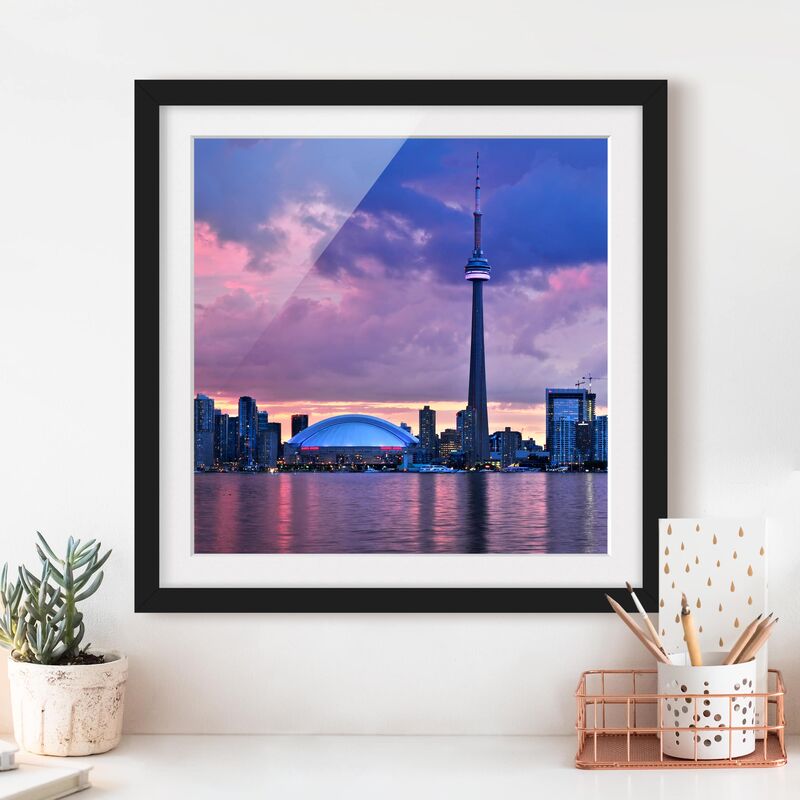 

Póster enmarcado - Fascinating Toronto Dimensión LxA: 50cm x 50cm, Marco: Negro