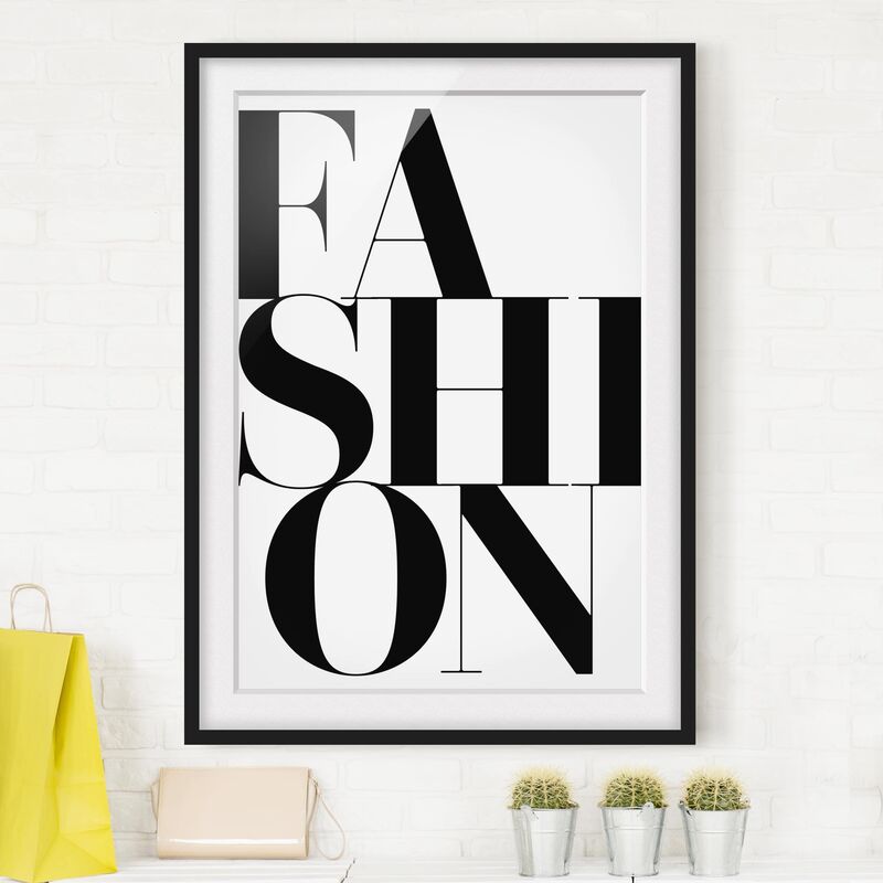 

Póster enmarcado - Fashion Dimensión LxA: 24cm x 18cm, Marco: Negro