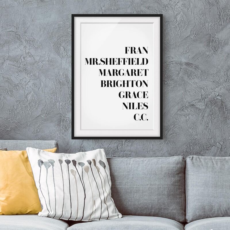 

Póster enmarcado - Favorite Shows - The Nanny Dimensión LxA: 100cm x 70cm, Marco: Negro