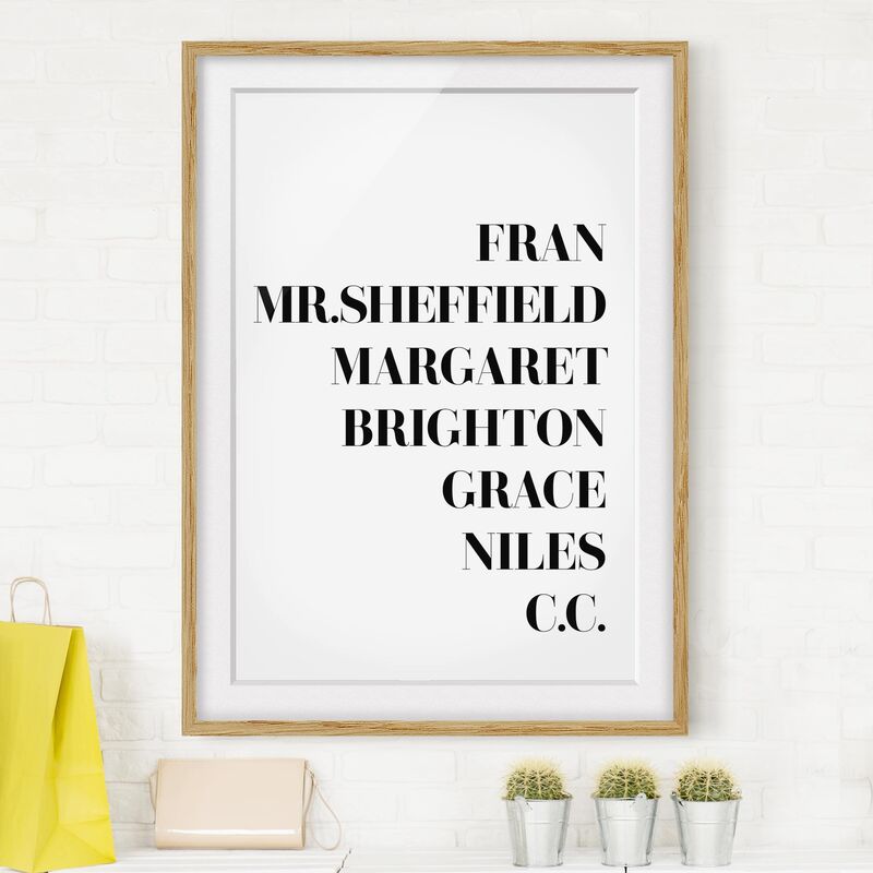

Póster enmarcado - Favorite Shows - The Nanny Dimensión LxA: 70cm x 50cm, Marco: Roble