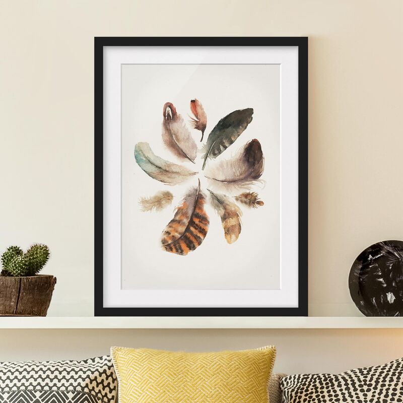 

Póster enmarcado - Feather Collection Dimensión LxA: 70cm x 50cm, Marco: Negro