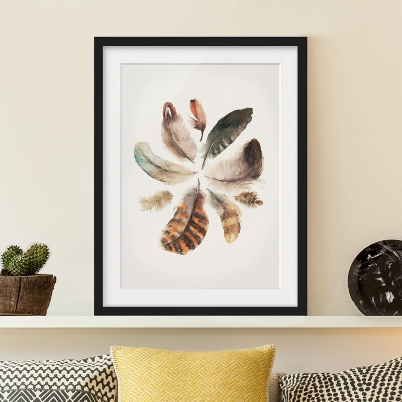 

Póster enmarcado - Feather Collection Dimensión LxA: 24cm x 18cm, Marco: Negro