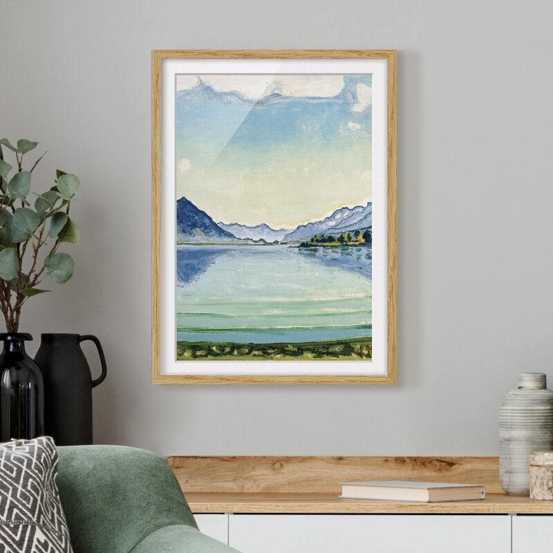 

Póster enmarcado - Ferdinand Hodler - Thunersee Of Leissigen Dimensión LxA: 55cm x 40cm, Marco: Roble