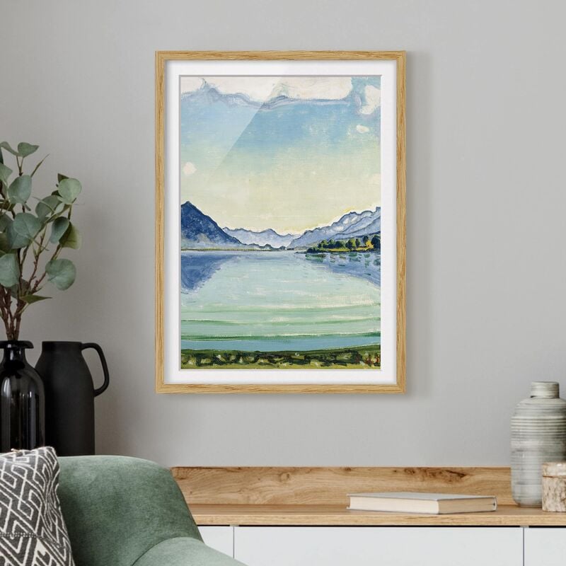 

Póster enmarcado - Ferdinand Hodler - Thunersee Of Leissigen Dimensión LxA: 24cm x 18cm, Marco: Roble