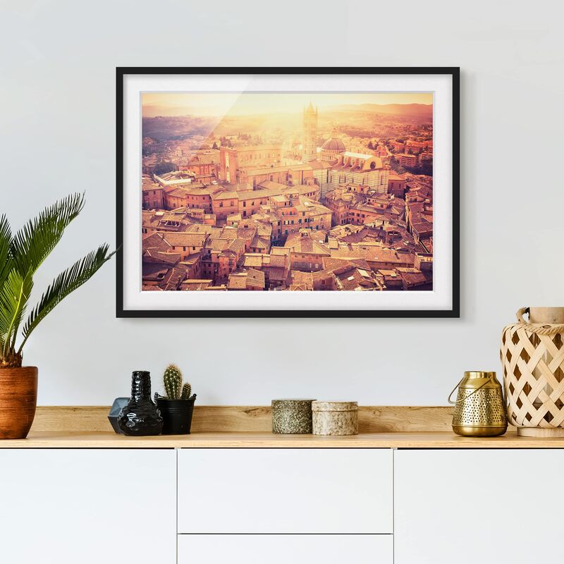 

Póster enmarcado - Fiery Siena Dimensión LxA: 30cm x 40cm, Marco: Negro