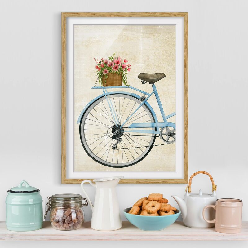 

Póster enmarcado - Fiori Courier Ii Dimensión LxA: 40cm x 30cm, Marco: Roble