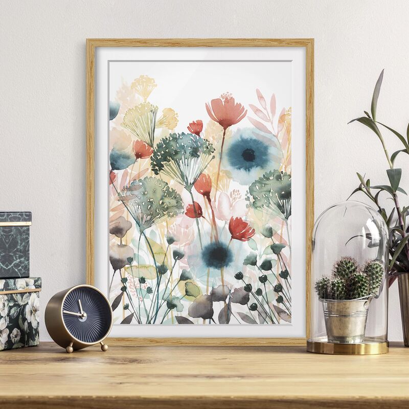 

Póster enmarcado - Fiori Selvatici In Estate Ho Dimensión LxA: 24cm x 18cm, Marco: Roble