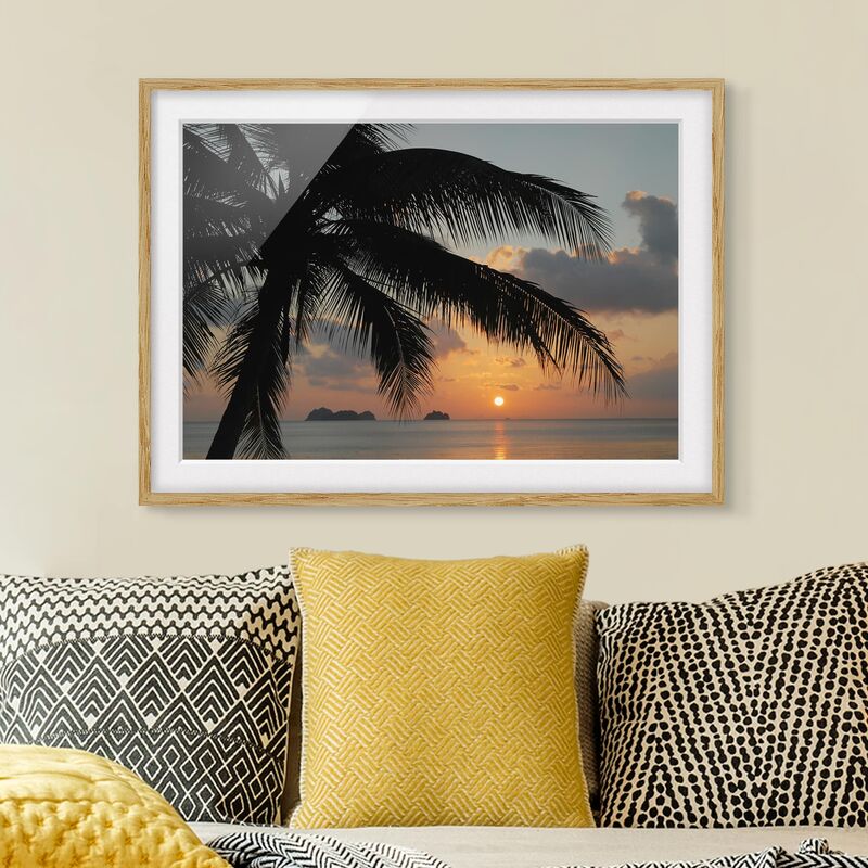 

Póster enmarcado - Five Islands Dimensión LxA: 50cm x 70cm, Marco: Roble