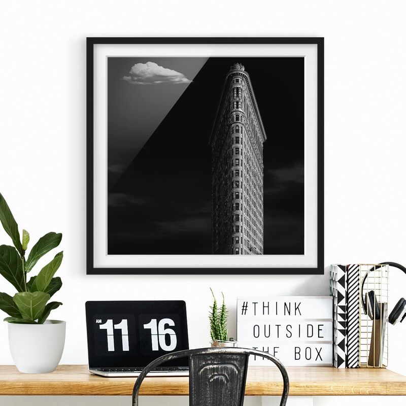 

Póster enmarcado - Flatiron Building Dimensión LxA: 30cm x 30cm, Marco: Negro