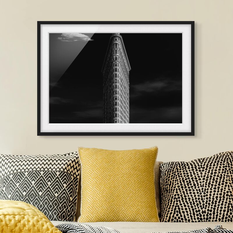 

Póster enmarcado - Flatiron Building Dimensión LxA: 18cm x 24cm, Marco: Negro