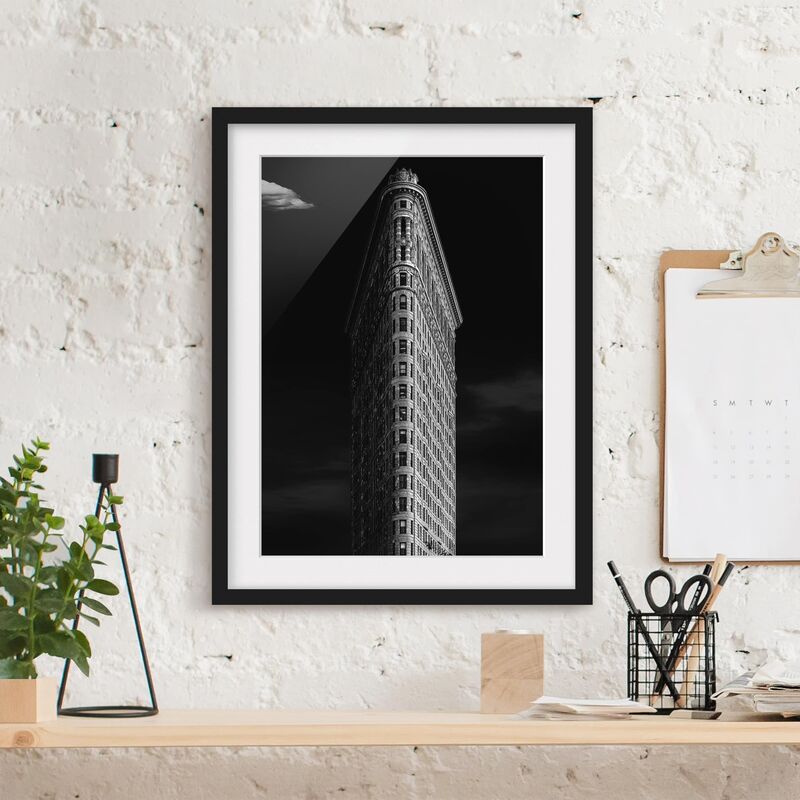 

Póster enmarcado - Flatiron Building Dimensión LxA: 40cm x 30cm, Marco: Negro