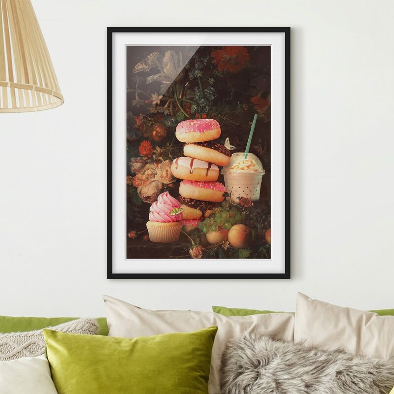 

Póster enmarcado - Floreale dolce Bouquet Dimensión LxA: 24cm x 18cm, Marco: Negro