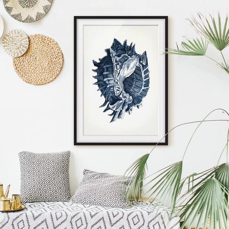 

Póster enmarcado - Flotsam In Navy I Dimensión LxA: 24cm x 18cm, Marco: Negro