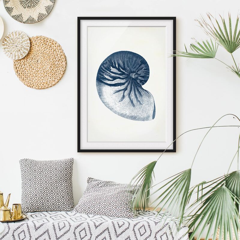

Póster enmarcado - Flotsam In Navy V Dimensión LxA: 40cm x 30cm, Marco: Negro