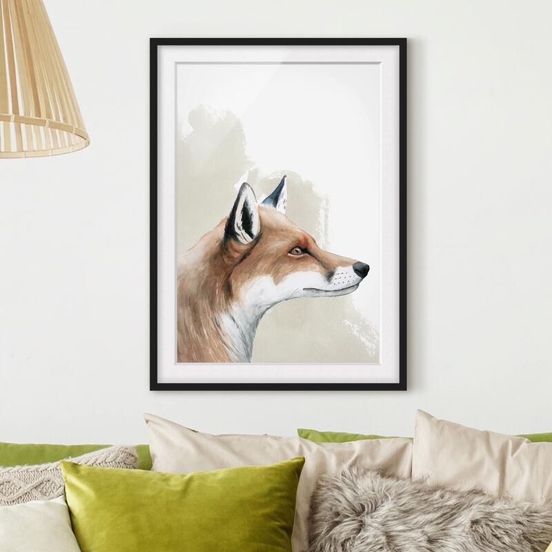 

Póster enmarcado - Forest Friends - Fox Dimensión LxA: 55cm x 40cm, Marco: Negro