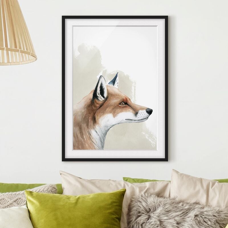 

Póster enmarcado - Forest Friends - Fox Dimensión LxA: 100cm x 70cm, Marco: Negro