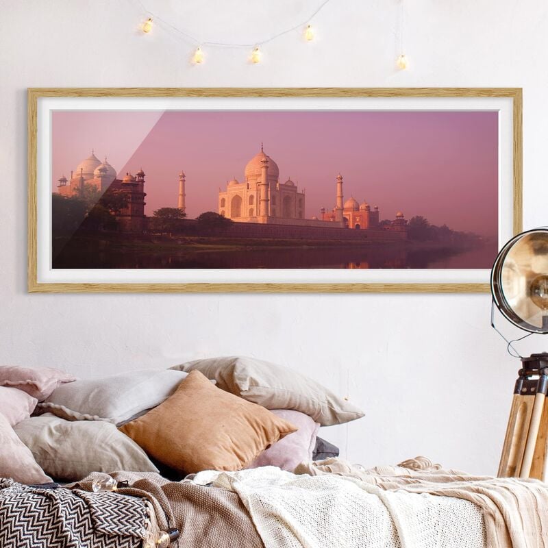 

Póster enmarcado - Foschia Sopra Shiraz Dimensión LxA: 50cm x 130cm, Marco: Roble