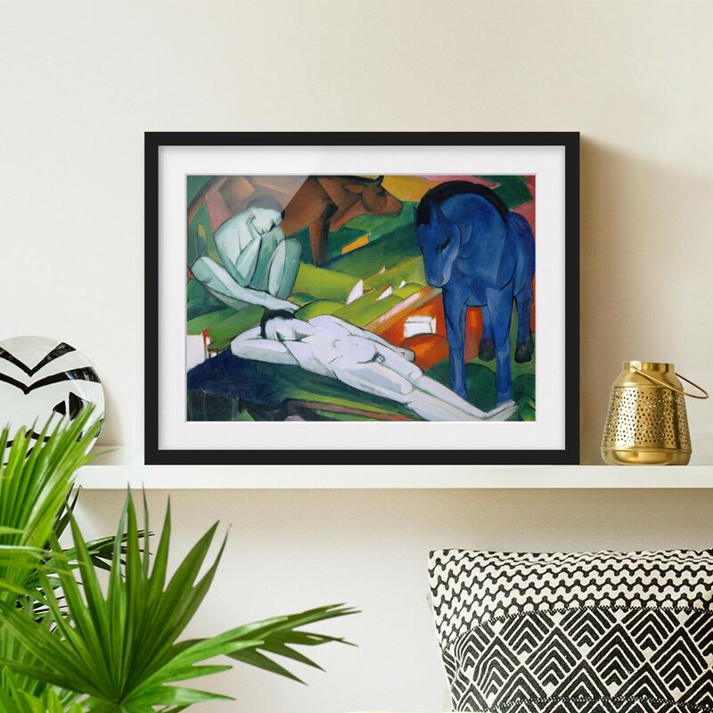 

Póster enmarcado - Franz Marc - Shepherds Dimensión LxA: 18cm x 24cm, Marco: Negro