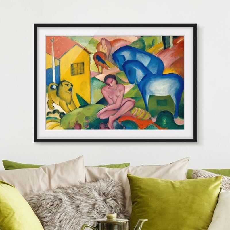 

Póster enmarcado - Franz Marc - The Dream Dimensión LxA: 70cm x 100cm, Marco: Negro