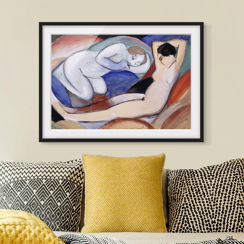 

Póster enmarcado - Franz Marc - Two Acts Dimensión LxA: 40cm x 55cm, Marco: Negro