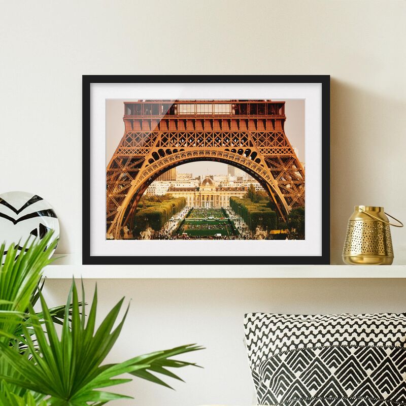 

Póster enmarcado - French View Dimensión LxA: 50cm x 70cm, Marco: Negro