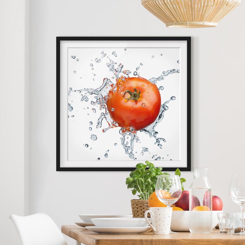 

Póster enmarcado - Fresh Tomato Dimensión LxA: 20cm x 20cm, Marco: Negro