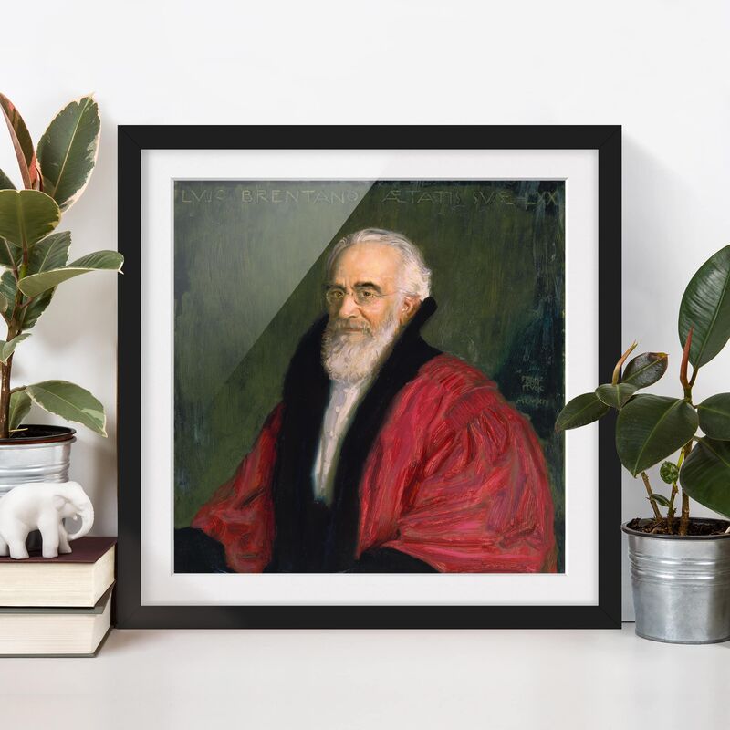 

Póster enmarcado - Franz Von Stuck - Portrait Of Lujo Brentano Dimensión LxA: 20cm x 20cm, Marco: Negro