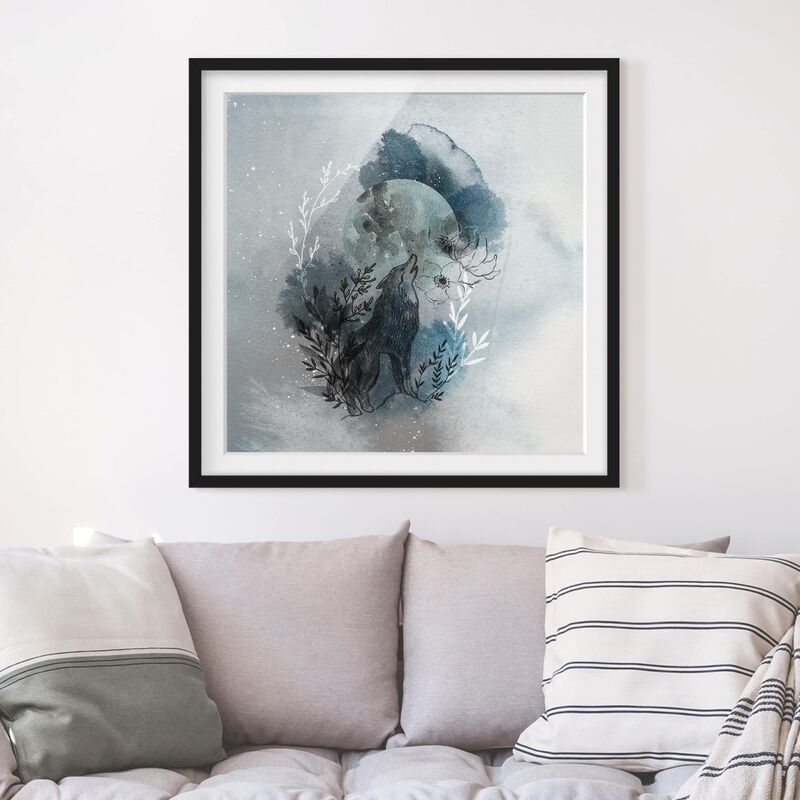 

Póster enmarcado - Full Moon Dimensión LxA: 50cm x 50cm, Marco: Negro