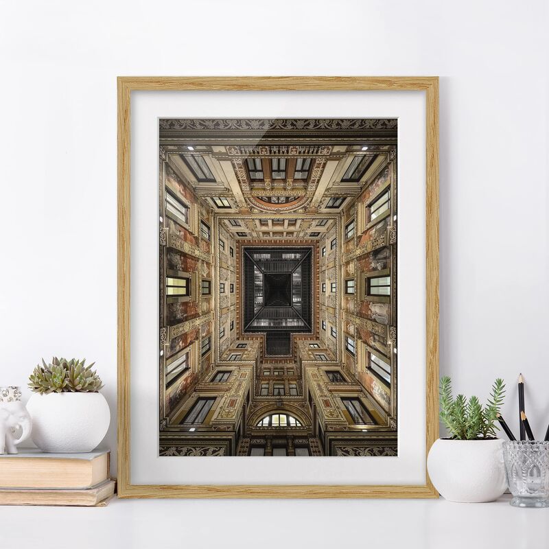 

Póster enmarcado - Galleria Sciarra In Rome Dimensión LxA: 70cm x 50cm, Marco: Roble