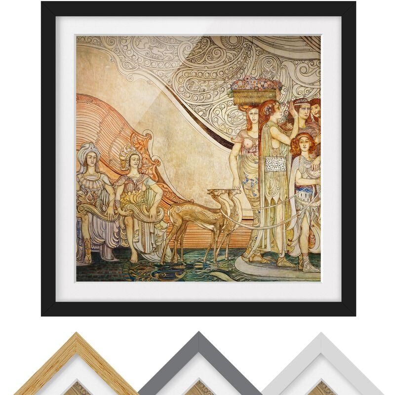 

Póster enmarcado - Galileo Chini - Decoration Of Berzieri Detail 5 Dimensión LxA: 70cm x 70cm, Marco: Negro