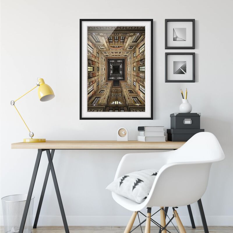 

Póster enmarcado - Galleria Sciarra In Rome Dimensión LxA: 24cm x 18cm, Marco: Negro