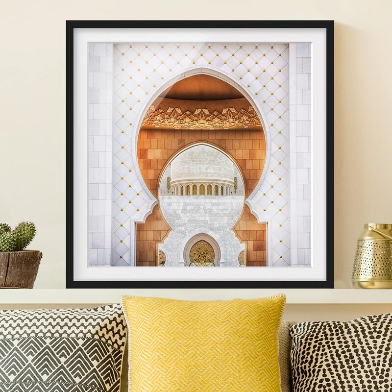 

Póster enmarcado - Gate Of Mosque Dimensión LxA: 50cm x 50cm, Marco: Negro