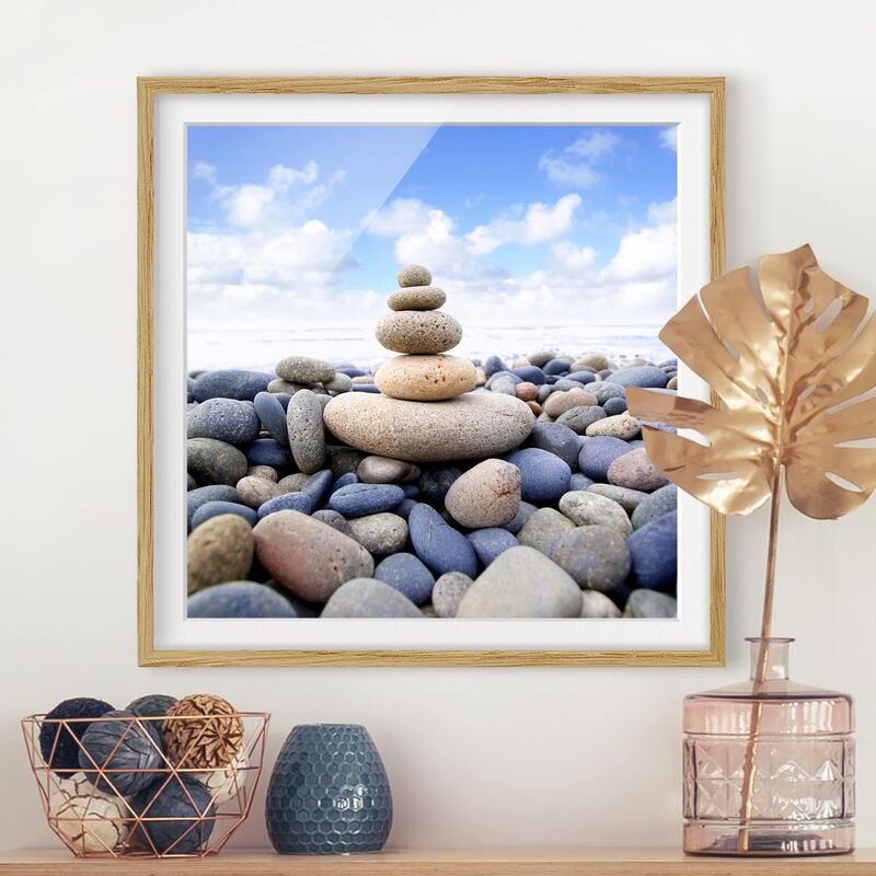 

Póster enmarcado - Garden Of Eden Dimensión LxA: 70cm x 70cm, Marco: Roble