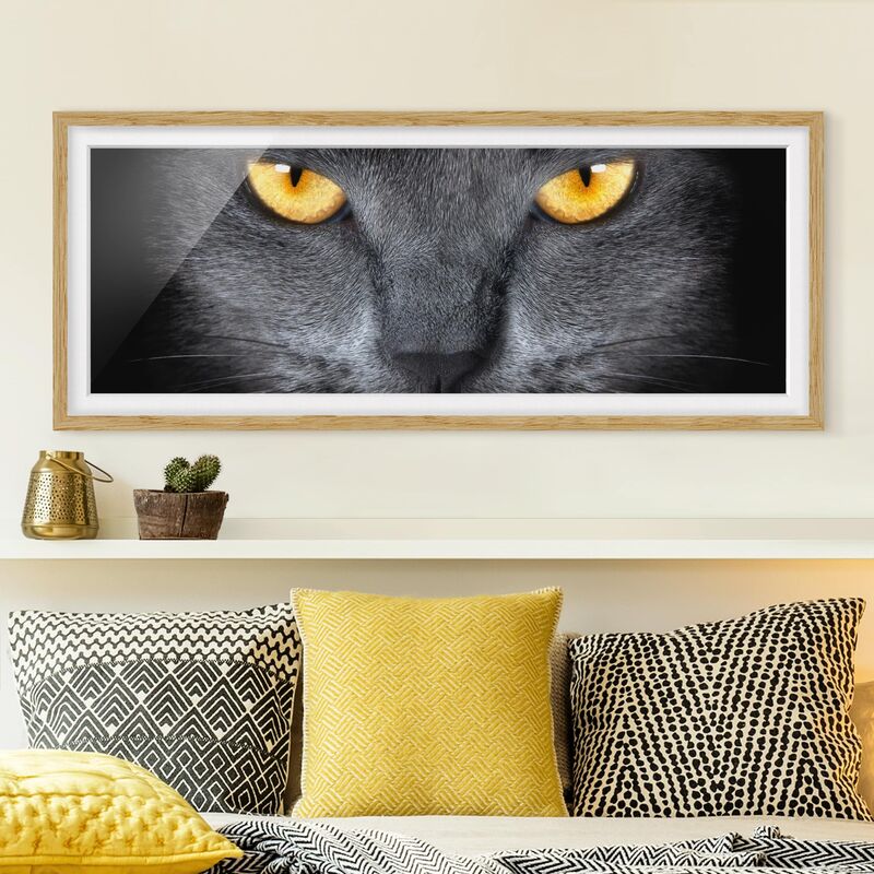 

Póster enmarcado - Gatti Garza Dimensión LxA: 20cm x 50cm, Marco: Roble