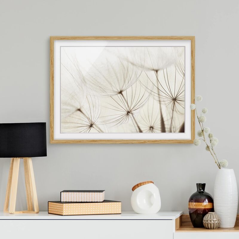 

Póster enmarcado - Gentle Grasses Dimensión LxA: 70cm x 100cm, Marco: Roble