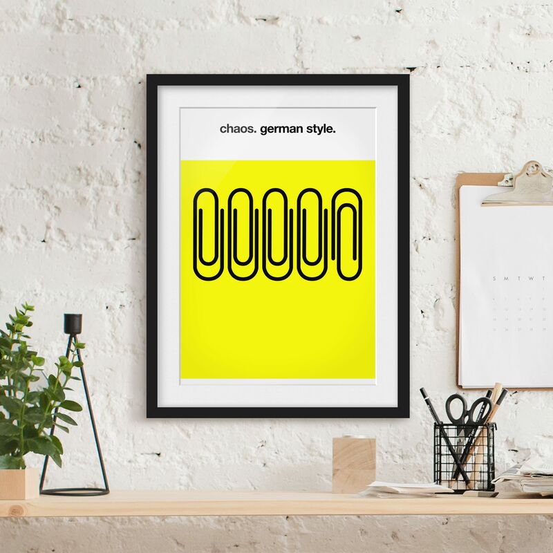 

Póster enmarcado - German Chaos Dimensión LxA: 70cm x 50cm, Marco: Negro