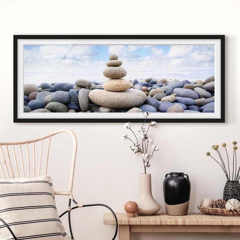 

Póster enmarcado - Giardino Di Eden Dimensión LxA: 30cm x 75cm, Marco: Negro