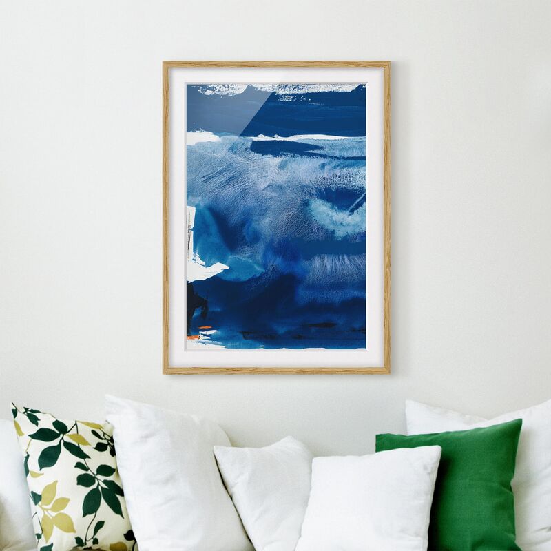 

Póster enmarcado - Giorno In Mare I Dimensión LxA: 100cm x 70cm, Marco: Roble