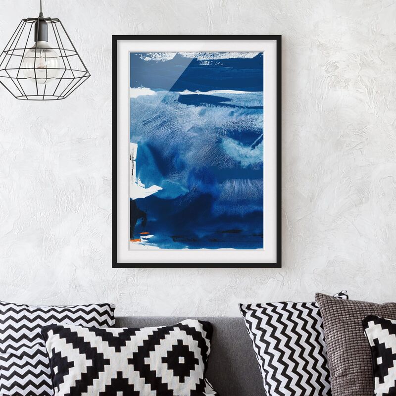 

Póster enmarcado - Giorno In Mare I Dimensión LxA: 100cm x 70cm, Marco: Negro