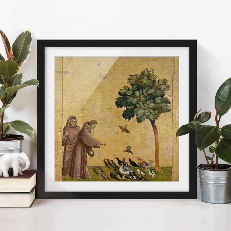 

Póster enmarcado - Giotto Di Bondone - Saint Francis Dimensión LxA: 20cm x 20cm, Marco: Negro