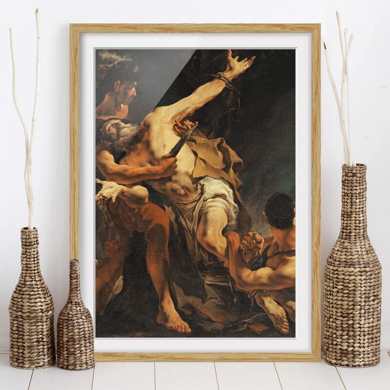 

Póster enmarcado - Giovanni Battista Tiepolo - The Martyrdom Of St. Bartholomew Dimensión LxA: 40cm x 30cm, Marco: Roble
