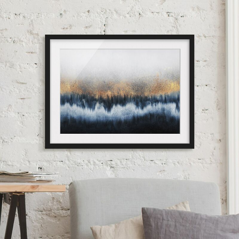 

Póster enmarcado - golden Horizon Dimensión LxA: 50cm x 70cm, Marco: Negro