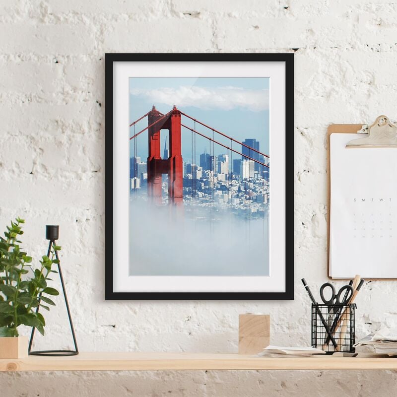 

Póster enmarcado - Good Morning San Francisco! Dimensión LxA: 40cm x 30cm, Marco: Negro