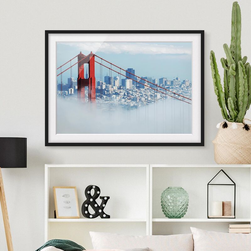 

Póster enmarcado - Good Morning San Francisco! Dimensión LxA: 18cm x 24cm, Marco: Negro