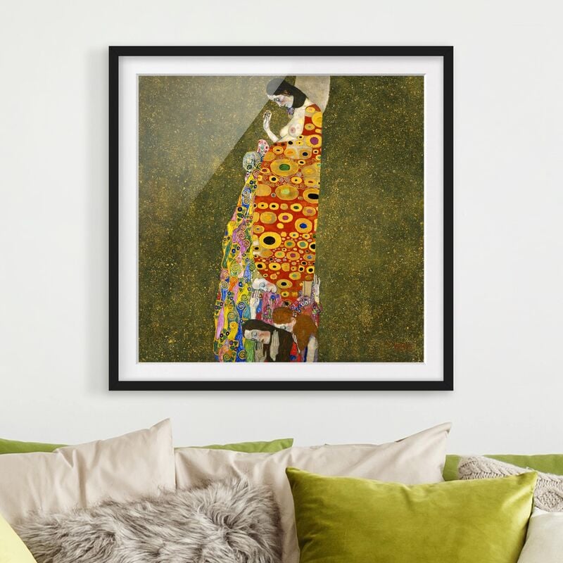

Póster enmarcado - Gustav Klimt - Hope Ii Dimensión LxA: 50cm x 50cm, Marco: Negro