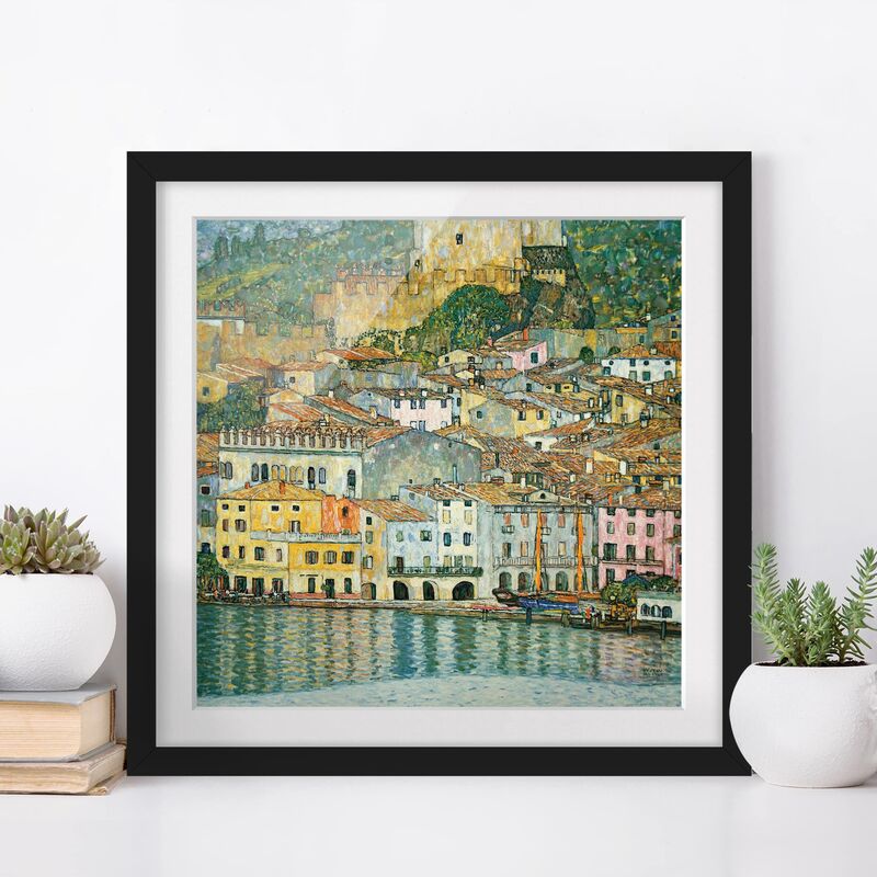 

Póster enmarcado - Gustav Klimt - Malcesine sul Lago di Garda Dimensión LxA: 30cm x 30cm, Marco: Negro