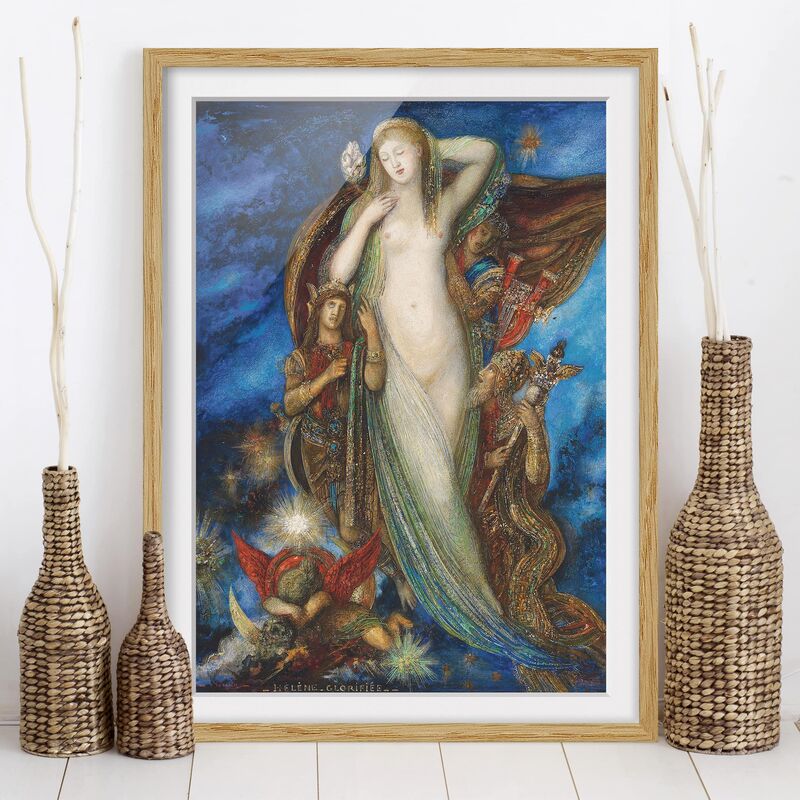 

Póster enmarcado - Gustave Moreau - Glorified Helen Dimensión LxA: 55cm x 40cm, Marco: Roble