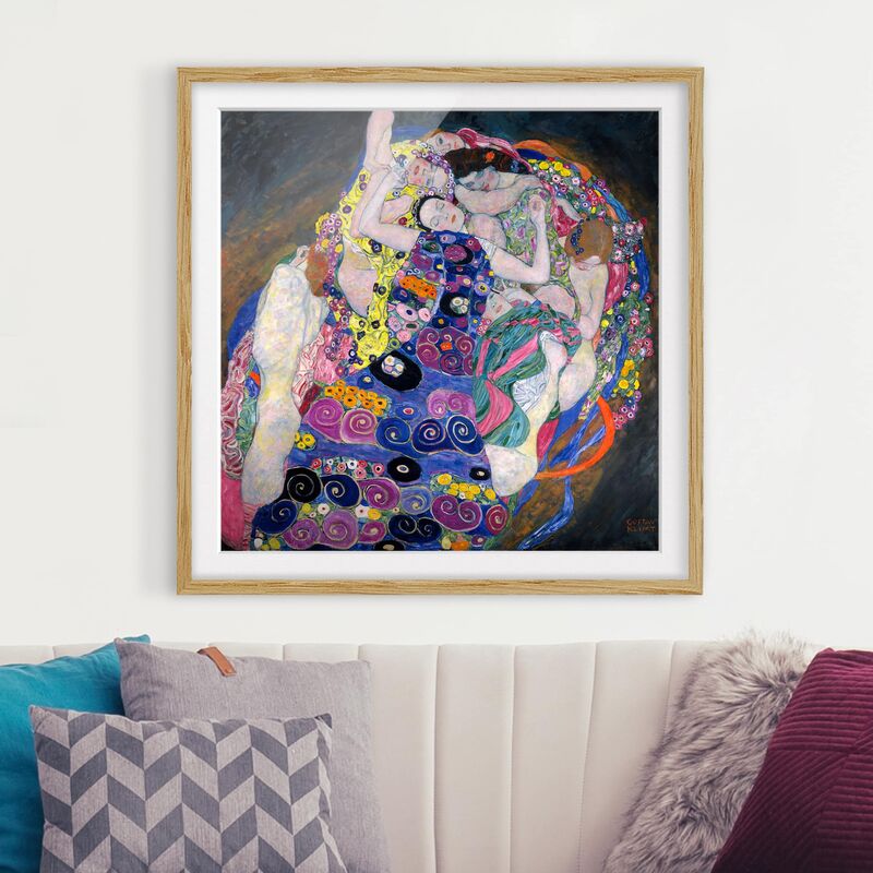 

Póster enmarcado - Gustav Klimt - The Virgin Dimensión LxA: 30cm x 30cm, Marco: Roble