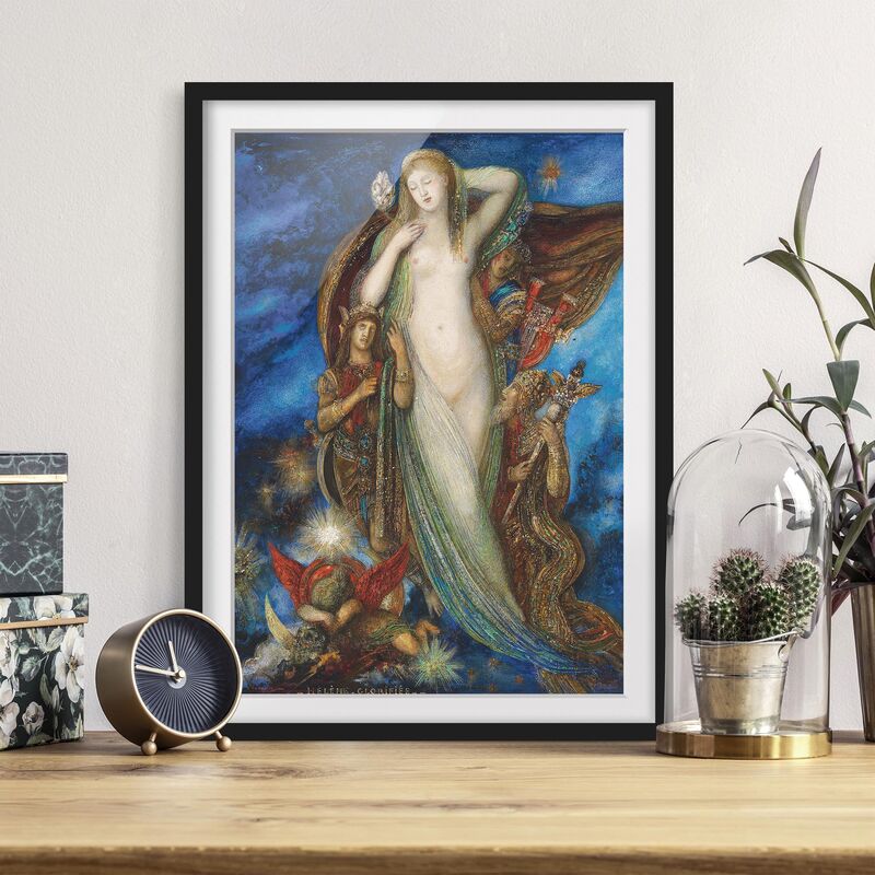 

Póster enmarcado - Gustave Moreau - Glorified Helen Dimensión LxA: 100cm x 70cm, Marco: Negro